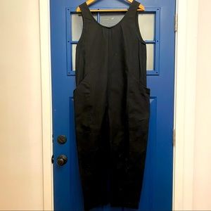 Elizabeth Suzann Clyde Jumpsuit in Cotton Canvas - Black / M / Regular